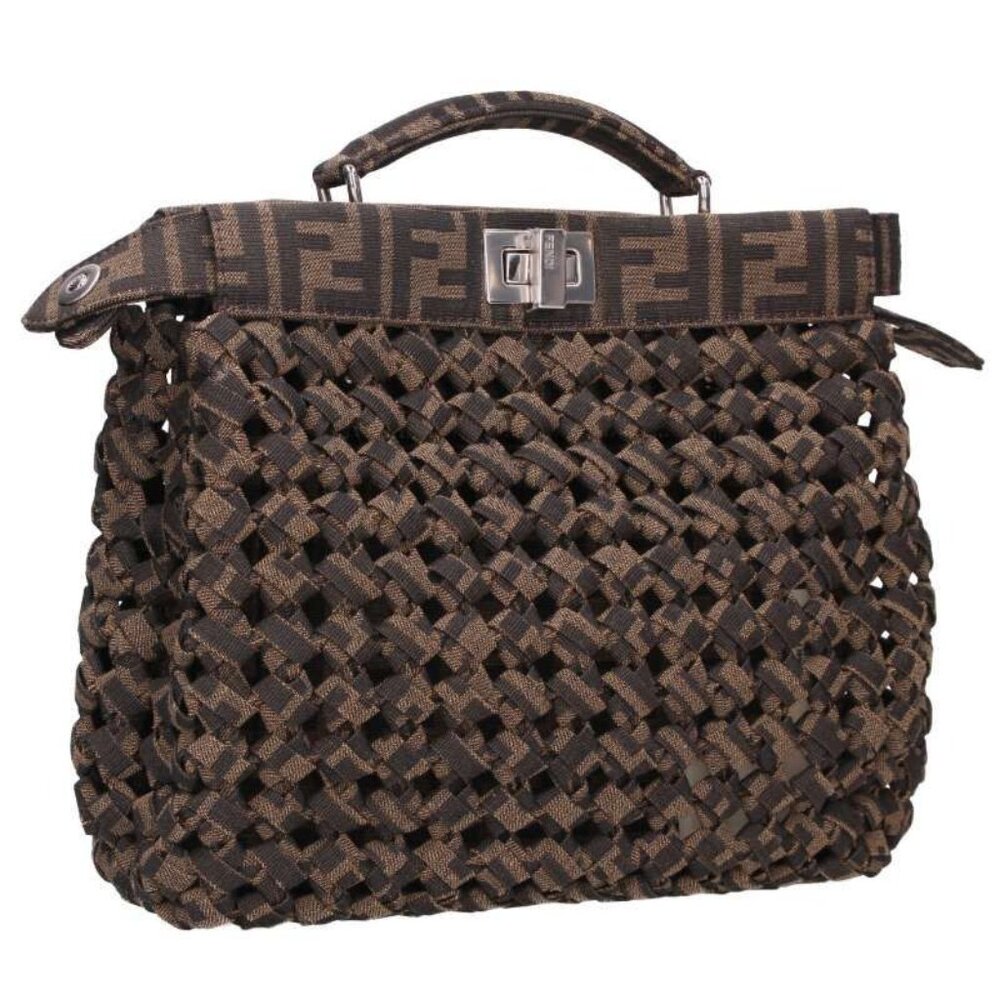 Fendi 7 Va530 Icy You Mini Zucca Pattern Handbag
